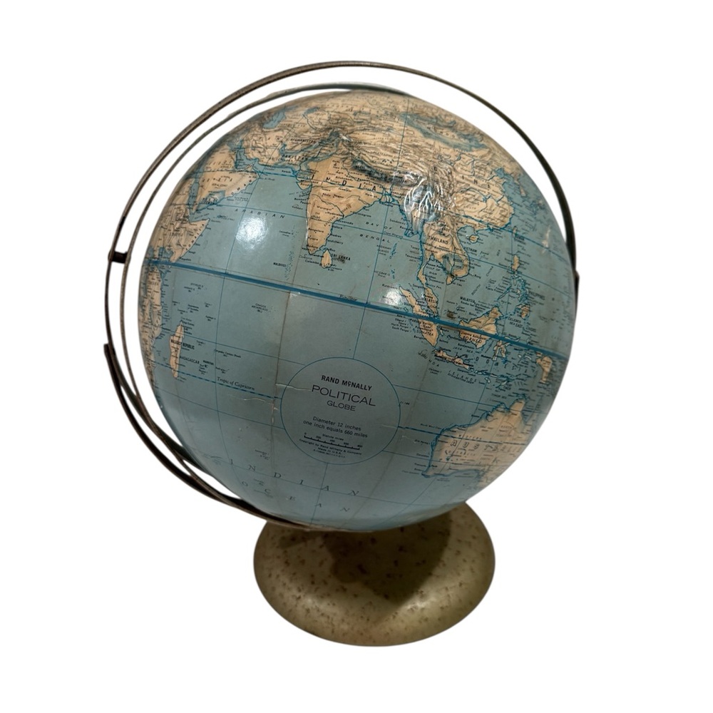 Y2K Vintage Rand McNally Political Globe